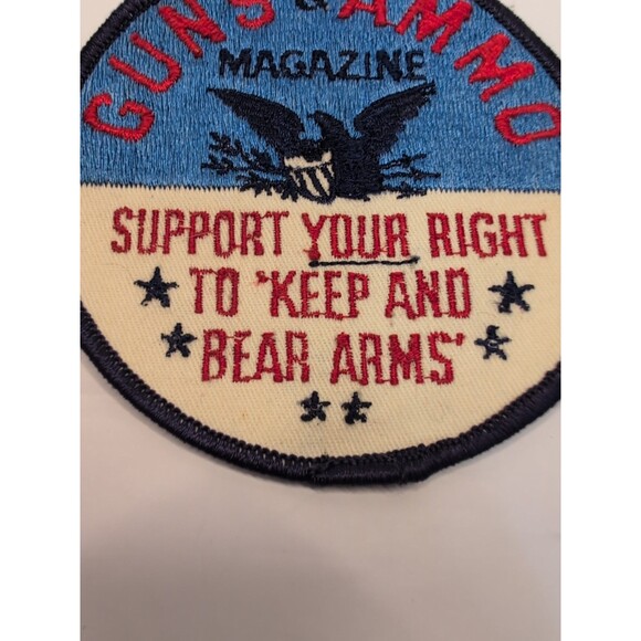Vintage Guns & Ammo Magazine Patch – “Support Your Right to Keep and Bear Arms” - Picture 4 of 12